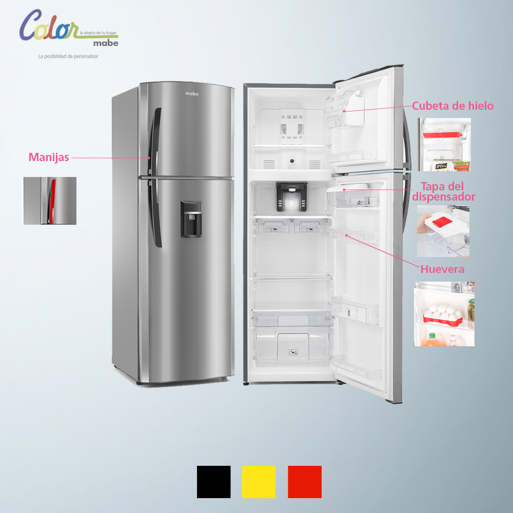 Refrigeradora Mabe RMA430FWEU  300 Litros - Inox - Comandato